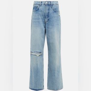 Frame Women’s 30 vintage super high rise wide leg jeans 90s distress casual